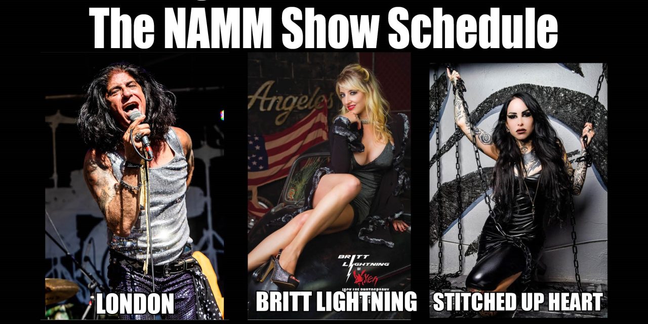 Highwire Daze magazine presents London, Britt Lightning of Vixen, Mixi of Stitched Up Heart and more at The NAMM Show