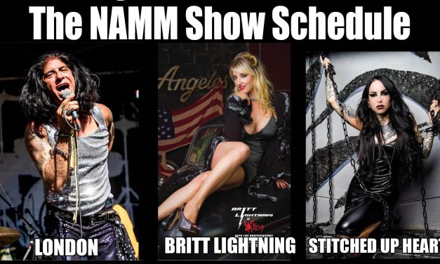 Highwire Daze magazine presents London, Britt Lightning of Vixen, Mixi of Stitched Up Heart and more at The NAMM Show