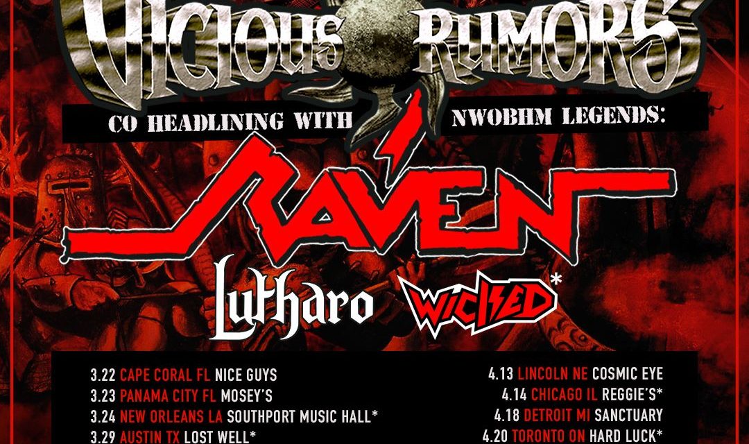 American Metal Legends VICIOUS RUMORS Announce North American Tour with Raven!